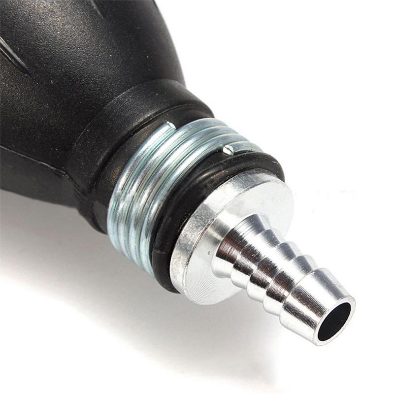 Pompa a Mano Linea Gomma Alluminio Bulbo Primer Manuale Trasferimento Olio Diesel Benzina