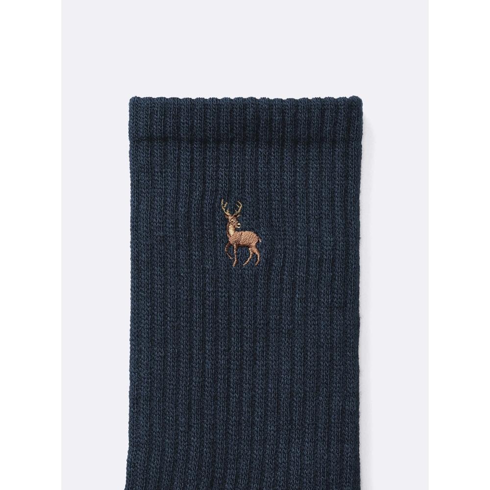 Gu Style Heat High Ankle Socks  Embroidery 