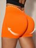 Hohe nahtlose Peach-Lift Fitness-Shorts - Damen Schnelltrocknende Yoga- und Sportbekleidung