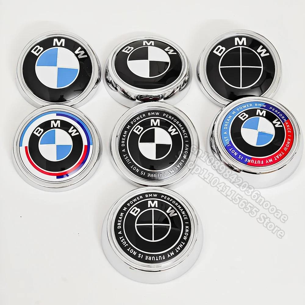 3D ABS Chrom Schwarz Emblem für BMW X5 E70 F15 Auto Logo X6 E71 F16 Heckklappe X3 F25 50. Jahrestag X4 F26 Abzeichen Heckabzeichen