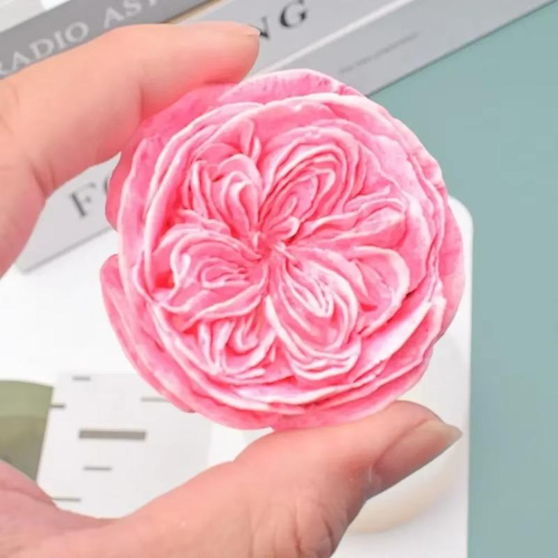 Blume Rose Silikon Kerzenform 3D Hahnenfuß Blume Aromatherapie Gips Schokolade Gips Seife Eiswürfelform Hochzeit