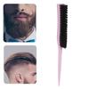 Teasing Hair Brush Hair Care Portable 3 Row Teasing Brush for Beard Salon Travel Home