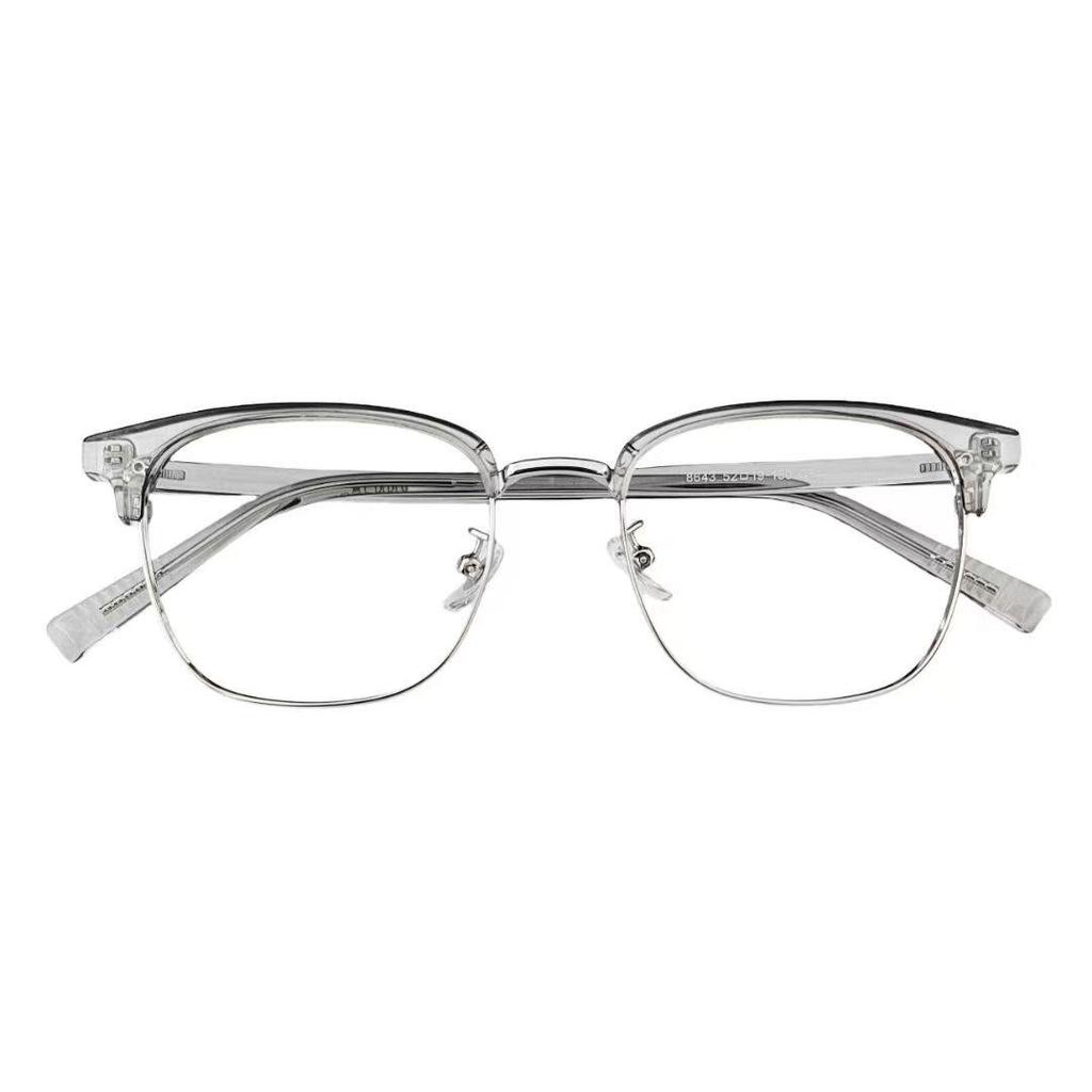 8643 Anti-Blue Light Semi-Rimless Business Eyeglasses for Men - Japanese & Korean Inspired Design