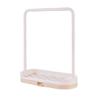 Small Clothes Hanger Organizers for 15cm 20cm Dolls With 10 Plastic Hangers Sturdy Dollhouse Furniture Toy Accessory