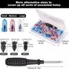 New 10/20/30/40/50PCS Rubber Car Vacuum Tyre Repair Nail Kit Screw in Car Tire Accessorie Tire Repair Rubber Nails Kits