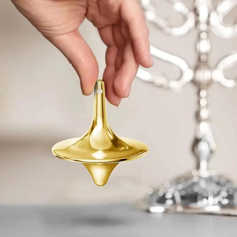 1pc Movie Totem Metal Gyro Silvery Hand Spinning Top Fingertips Small Cyclone Gyroscope Anti Stress Fidget Toys for Adult Gifts