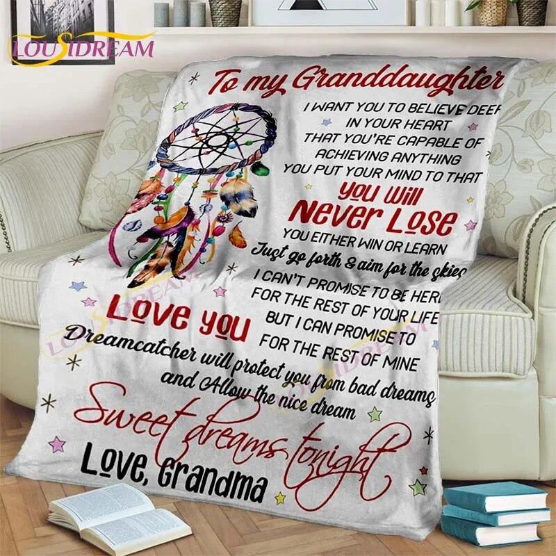 To My Wife/husband/Daughter/Son/Mom/Sister Blanket Custom Blanket Gift Air Mail Letter Blanket Family Gift Best Wish for Her/him
