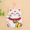 Lucky Cat Coral Fleece Hanging Hand Towel