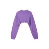 Nike Sportswear Oversized Lightweight Cropped Pullover Long Sleeve Top Women Tops Raspberry Black FV7510-521