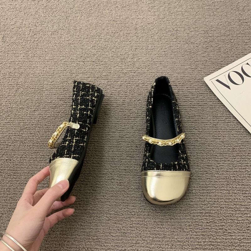 Xiaoxiangfeng Single Shoes Female Spring and Autumn Beanie Shoes Fairy Style French Gentle with Skirt Mary Jane Shoes