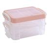 18pcs Portable Needlework Box Three-Layer Sewing Kit Box Sewing Tool Kit  Cross Stitching