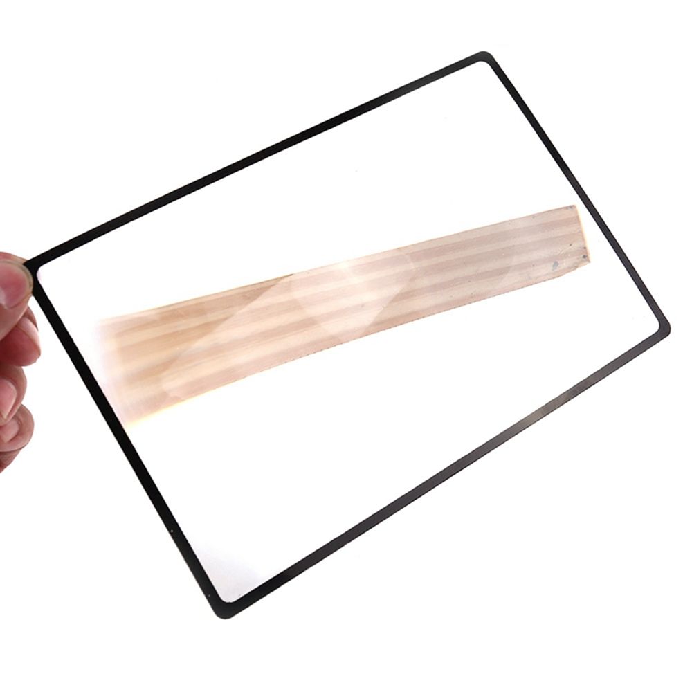 A5 Flat PVC Transparent X3 Magnifying Magnifier Sheet Book Page Magnification Reading Glass Lens