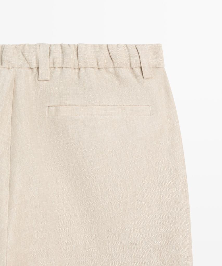 Masimodutti 100% Linen Total Look Pants
