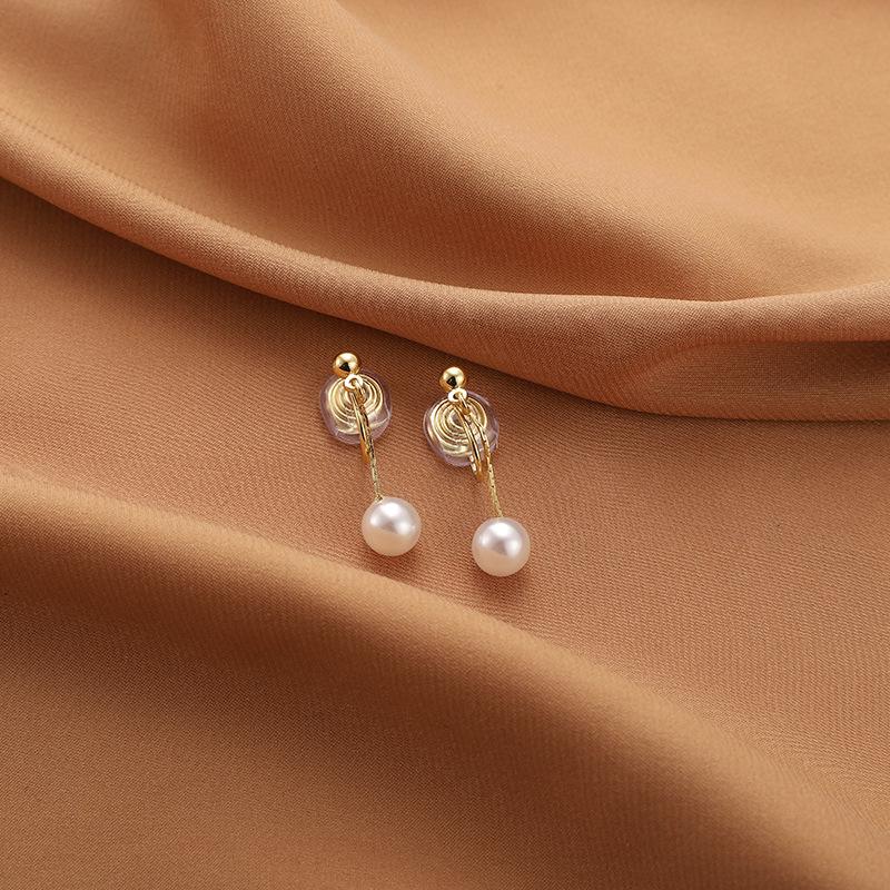Korean Style Retro Pearl Ear Clip for Women - Mosquito Coil Holder, No Piercing, High-End, Fashionable and Versatile Luxury Earrings