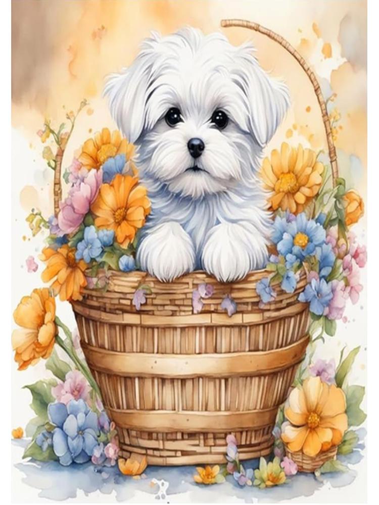 

5D Алмазная картина Кошка Собака Волк Алмазная мозаика Цветное животное Полный квадрат/круглый бриллиант Вода Алмазная вышивка DIY Full Round 20x30CM