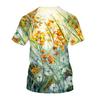 Spring Summer Tops Kids Plus Size Clothing Flower Plant 3D Print T Shirt Chirldren Pattern Tees Short Sleeve Top Breathable Boys Girls T Shirts