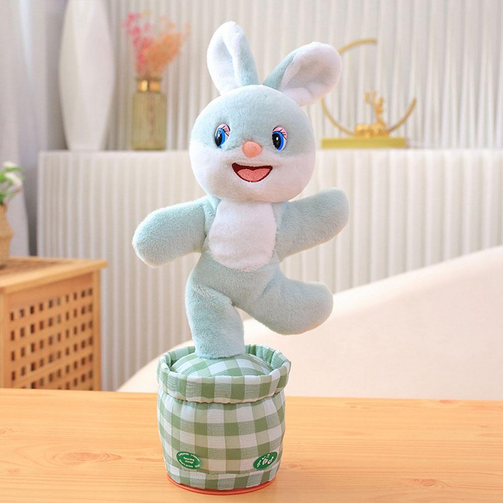 Electric Dancing Electric Dancing Music Plush Toy Cute Rabbit Rose Twisted Ass Pets Doll Stuffed Animal Kids Gifts
