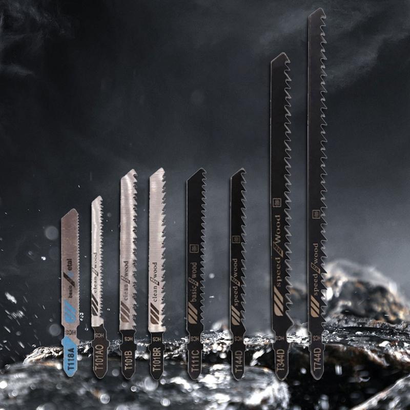 T Shaft Jigsaws Cutter Assorted Set for Cutting Wood, Plastic, Aluminum High Strength Jigsaws Cutter Jigsaws Cutter Set