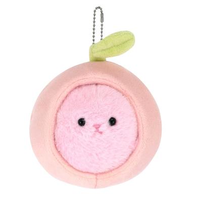 SunLemon Pokko ve Elma Anahtarlık Tavşan PK 9,5 x 6,5 x 11cm Hayvan Peluş Oyuncak Tavşan Hayvan Elma Evi P-9662