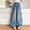 Weite Jeans für Mädchen - Stilvolles Outfit für Frühling/Herbst 2026 für mittlere und große Kinder