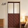 Insulated Door Cover for Winter Magnetic Thermal Curtain Padded with Window Privacy Curtain Bedroom Magnet Closure Windproof Soundproof Living Room