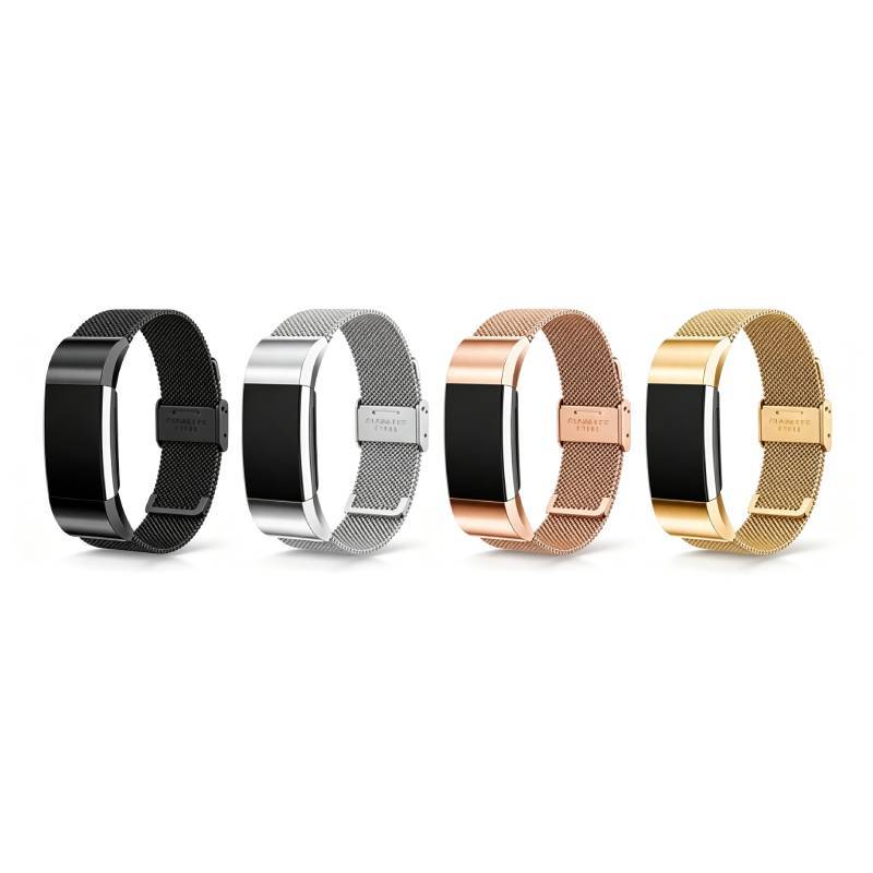 Fitbit Charge 2 Edelstahl-Armband mit verstellbarer Passform für den täglichen Gebrauch