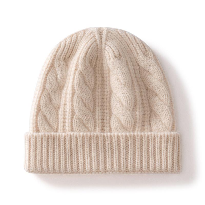 Cashmere Autumn and Winter New Unisex Fashionable Tweed Casual Warm Ear Protecting and Cold Proof Knitted Hat