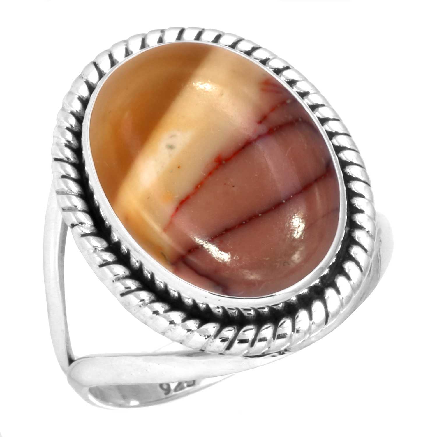 

Кольцо из стерлингового серебра 925 пробы Женское с драгоценным камнем Ручной работы Ювелирное изделие Свадебный подарок Мукаит Монтанский агат Моховой агат Спиральный устричный Родонит Глаз Шивы Винтаж 5.5