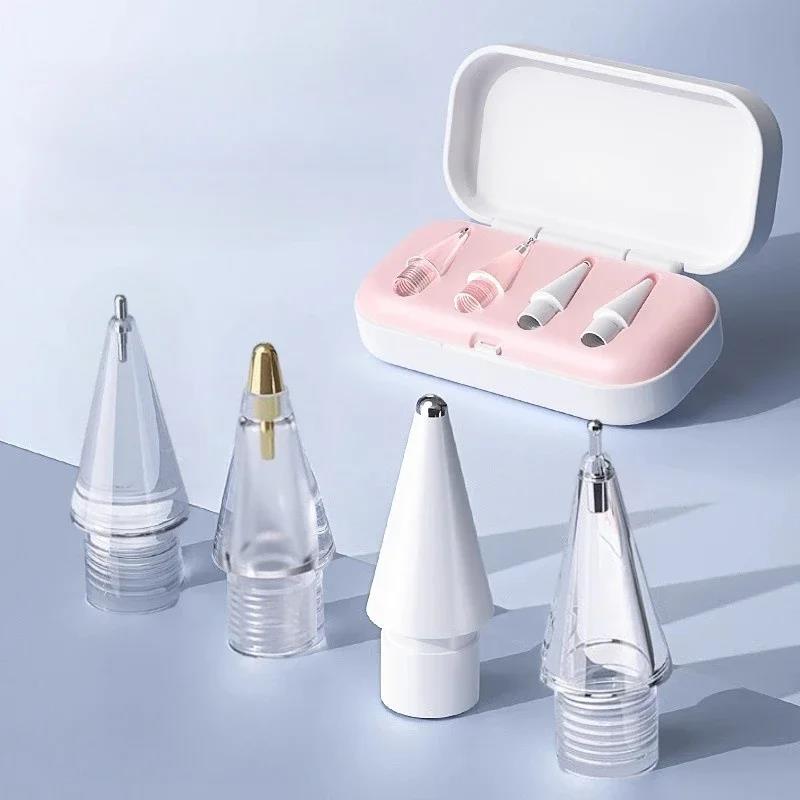 Replaceable Pencil Tips For Apple Pencil 1 2 3 Soft Silicone Protective Cap Touch Screen Stylus Pen Nibs For IPencil 1st 2nd Gen