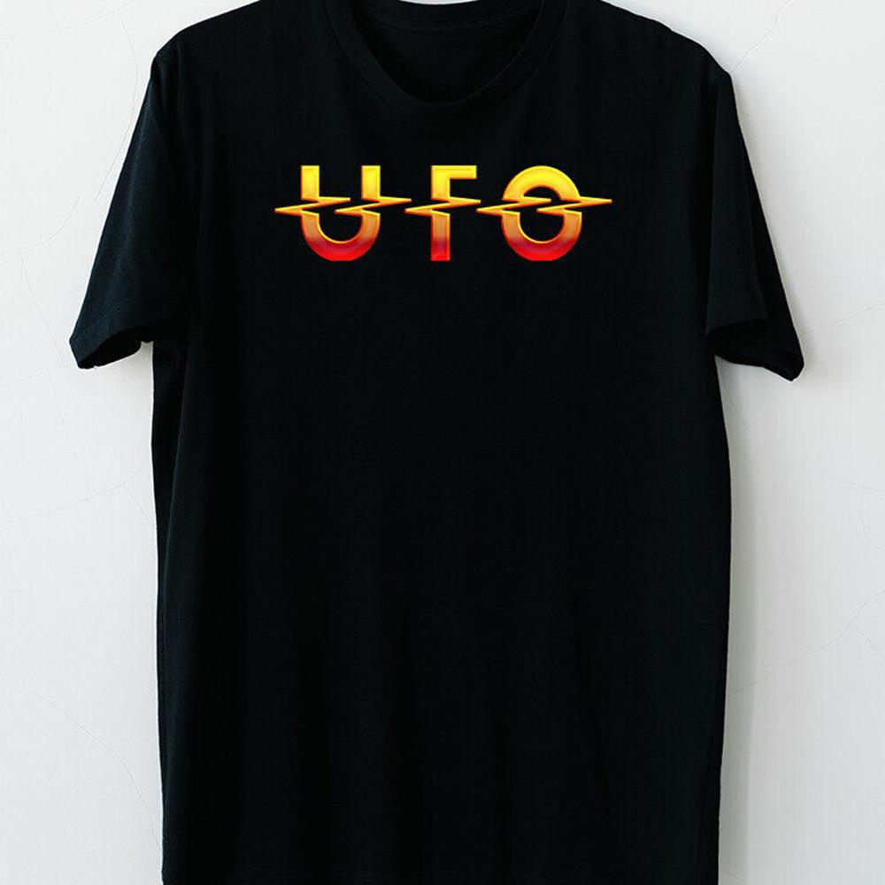 

basic shirt UFO band logo black T-shirt Short sleeve All sizes S-5Xl 87 Unisex T-Shirt S