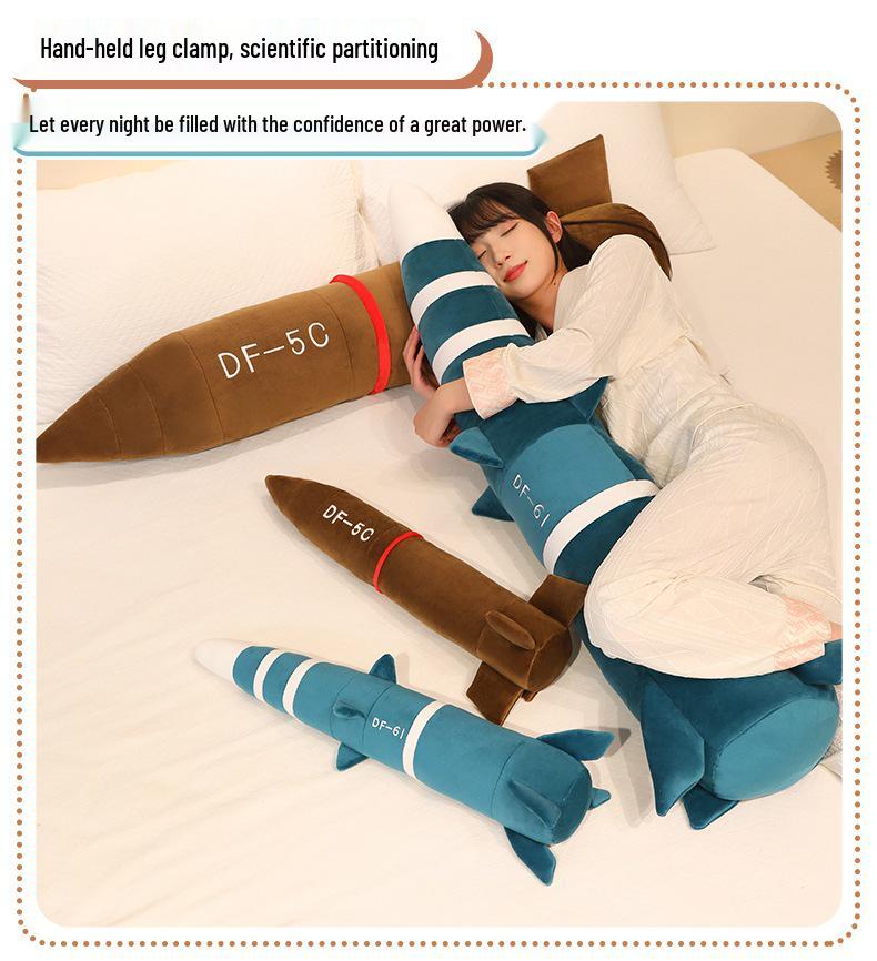 Dongfeng DF-5C Missile Plush Toy - Dormitory Pillow & Children's Birthday Gift