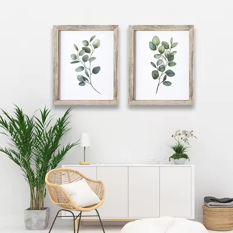 Akwarelowe Plakaty Liściowo Zielone Botaniczne Wydruki Eukaliptusa Obraz na Płótnie Sztuka Ścienna Obrazy do Salonu Dekoracja Domu