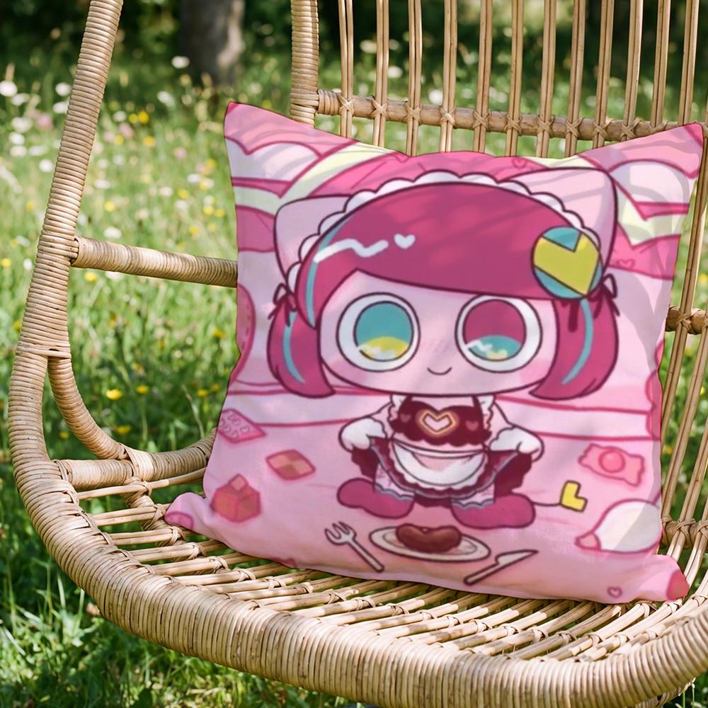 Trendy PPepoyoable Cushion Cover Versatile DoubleSided Pillow Case Fit for Sofa Bed Car Daily Decor