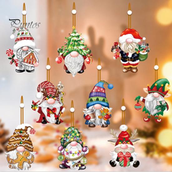 12 Ornamenti Pan Di Zenzero Per Albero Di Natale – Appendini In PVC Con Corda Dorata, 7x5,5 Cm - 2