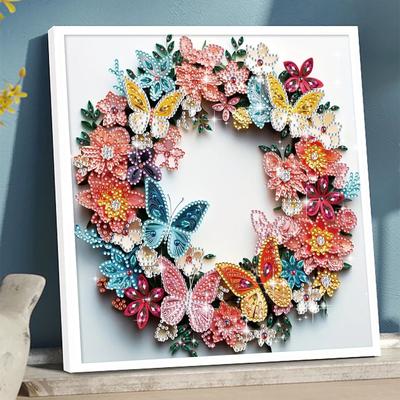 1pc Pattern Diamond Painting Kit, DIY 5D Special Shape Crystal Diamond Partial Diamond Painting Mosaic Making Craft Frameles