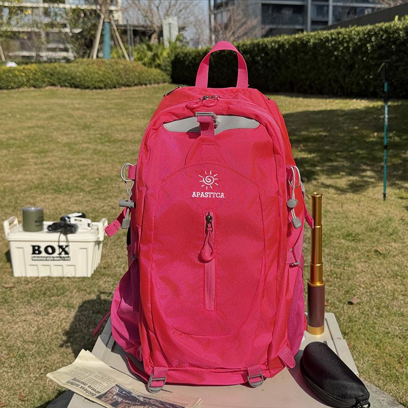 Schoolbag Outdoor Sports Mountaineering Bag Men's and Women's Large Capacity Lightweight Hiking Bag Fashion Trend Camping Riding Backpack