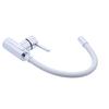 Zumba kitchen sink tap, silver flexible spout, chrome