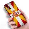 Spanien Spanisch Flagge Schwarz Silikon Telefon Fall Für Xiaomi POCO X3 X4 NFC F3 F4 GT F5 M3 M4 M6 X5 x6 Pro 5G C55 C65 M5