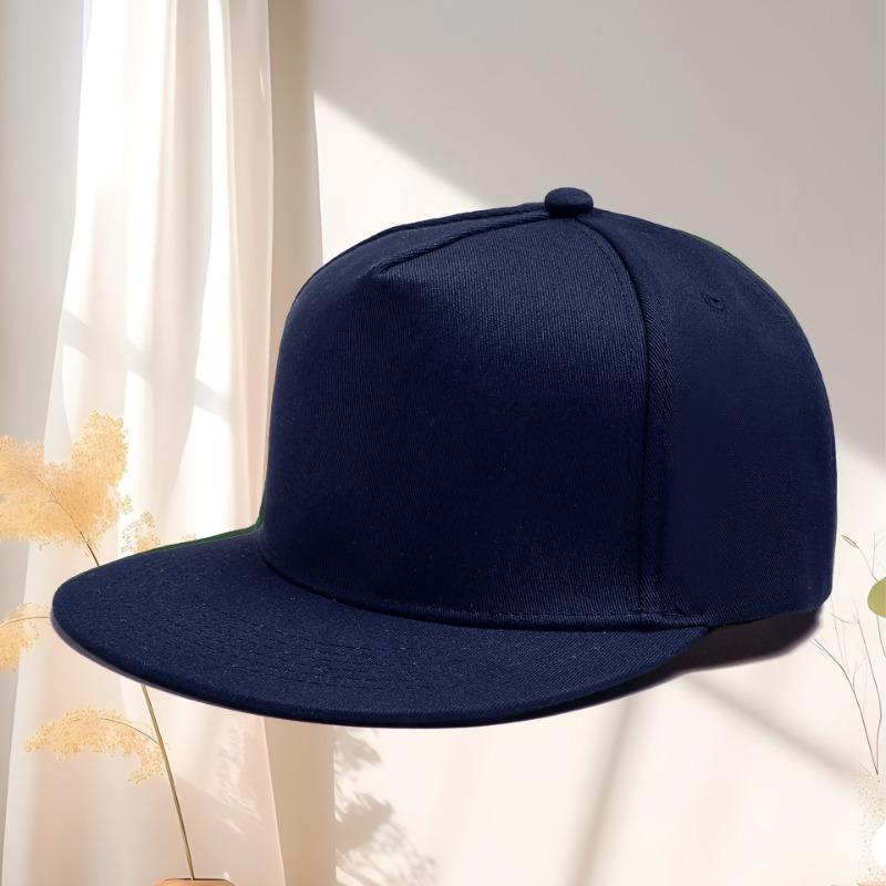 Cotton flat-brimmed hat men's and women's sunshade cap hip-hop personality trend hip-hop hat embroidery