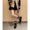[] Outdoor Girl~ Kick Not Rotten Leather Thick-soled Heightening Martin Boots Short Boots Women's Rhubarb Boots