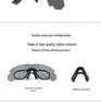 In-Stock Black CS Tactical Polarized Anti-UV Shooting Goggles - Windproof, Sandproof Outdoor Sunglasses.