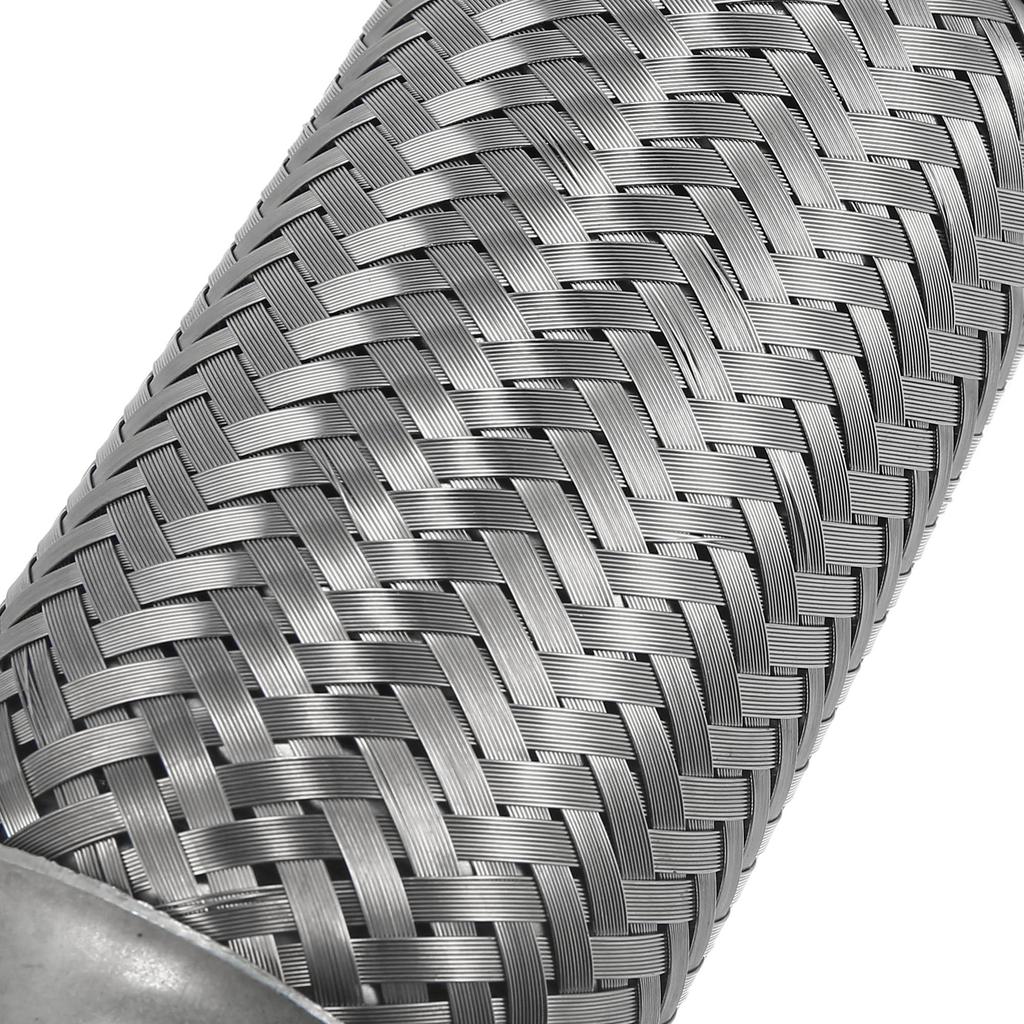 X AUTOHAUX Flexible Bellows Muffler Flexible Pipe Exhaust Flexible Pipe Tube Stainless Steel Pipe Car Exhaust Manifold Tube Universal Flexible with