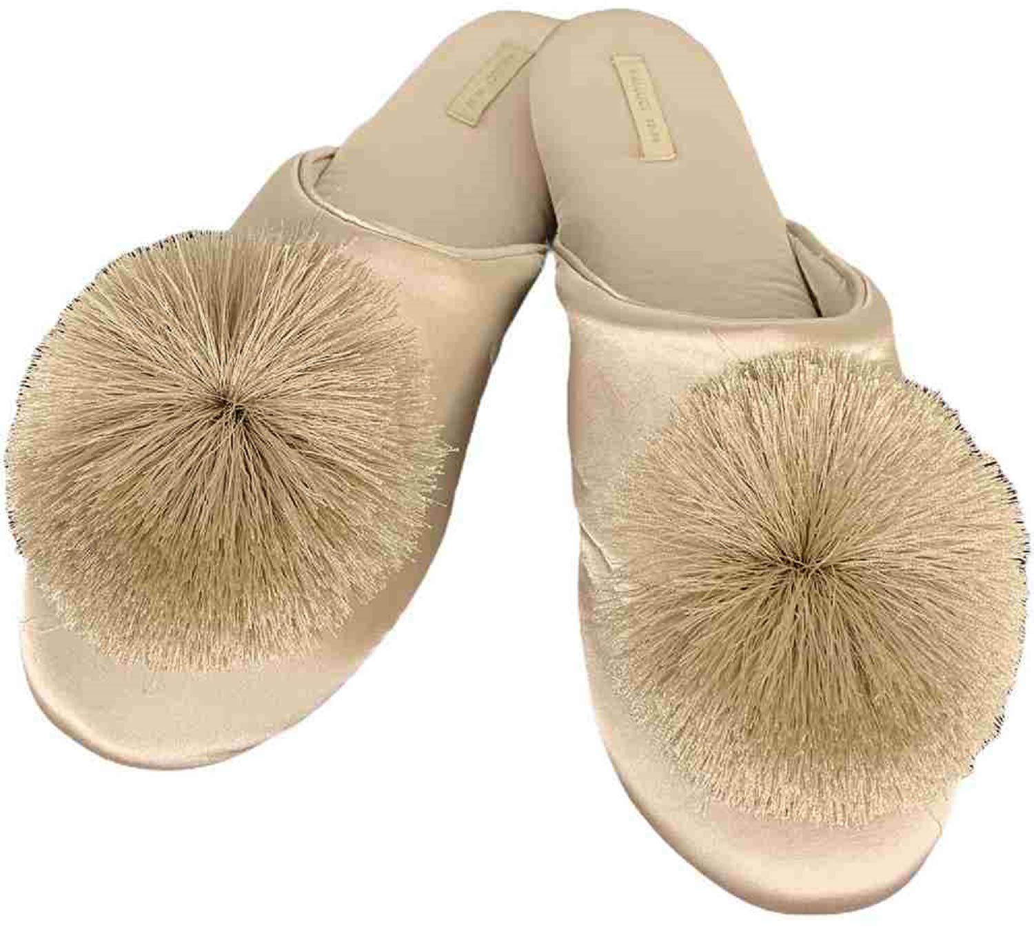 

Elegant Interior Room Beige Bonbon Size Shoes Slippers, M, 18002SP-BE бежевый