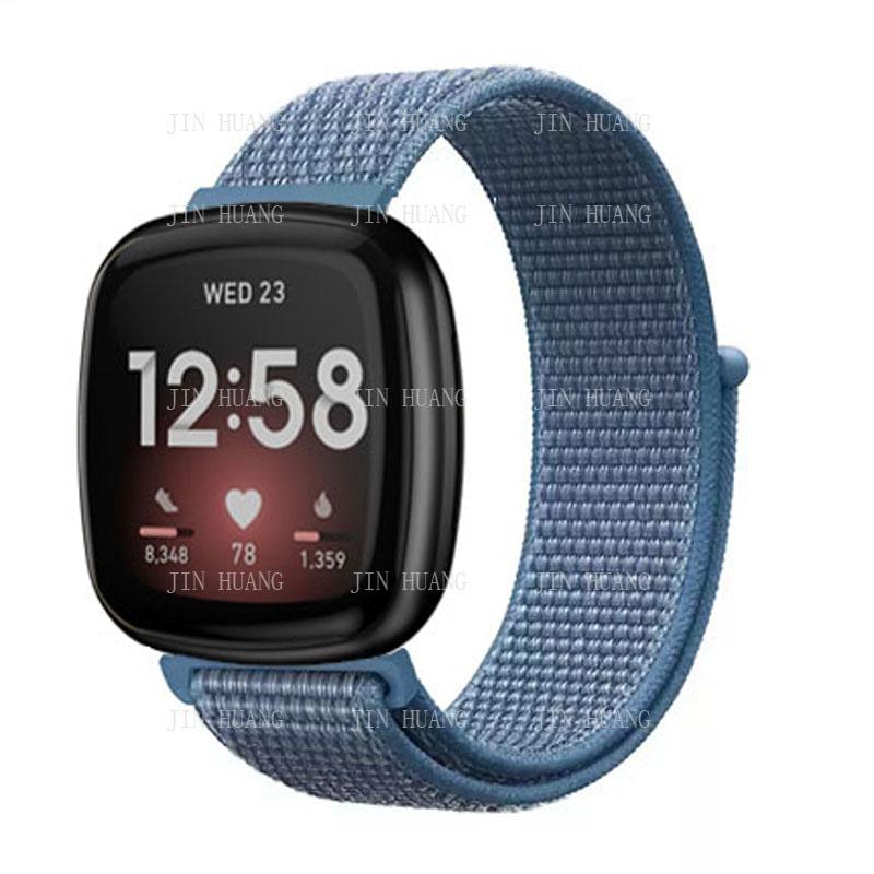 

Нейлоновий ремінець для Fitbit Versa 4 3 2 Lite Смарт-годинник ремінець для заміни Браслет-петля Correa для Fitbit Sense 2 versa 2 or versa lite синій