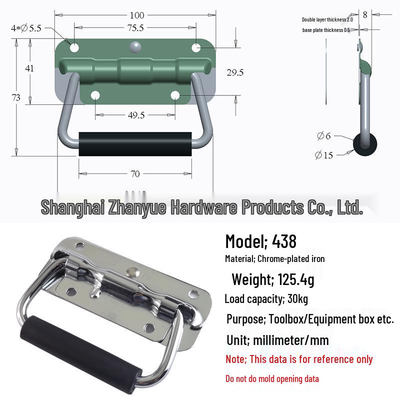 Anwang 304 Edelstahl Klappfedergriff für industrielle Holzkisten