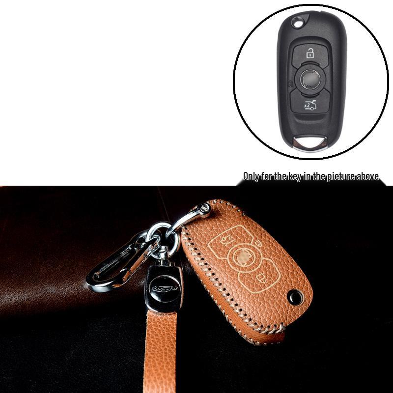 Leather Key Case for Buick Models: Excelle, Verano, Envision, GL8, LaCrosse, GL6, Regal, Excelle GT