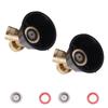 2 Set Adjustable Misting Nozzle Copper Plastic Big Fog Fine Mist Water Atomizing Spray Sprinkler