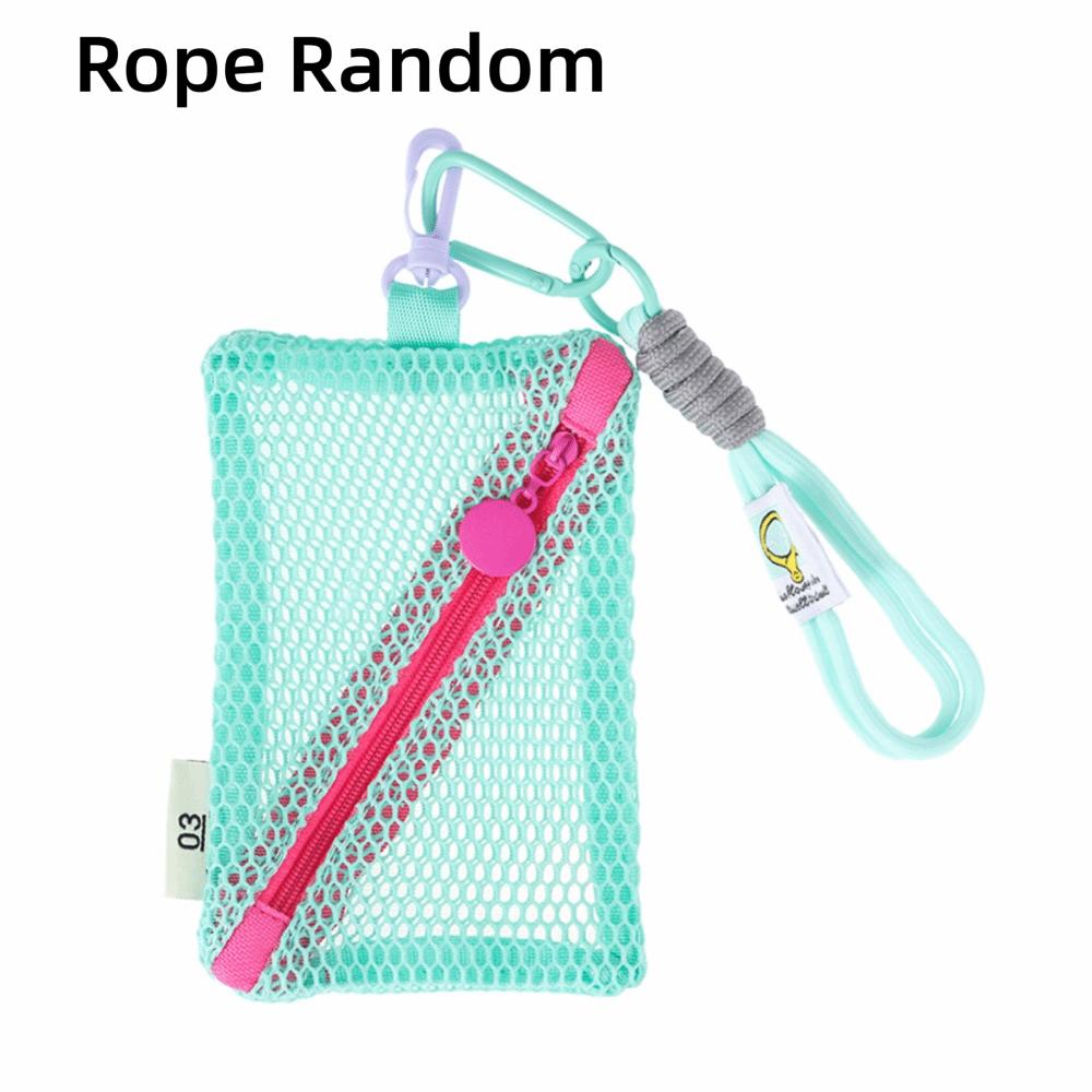 Candy Color Mesh Cosmetic Bag Dopamine Color Make Up Case Fashion Coin Purse