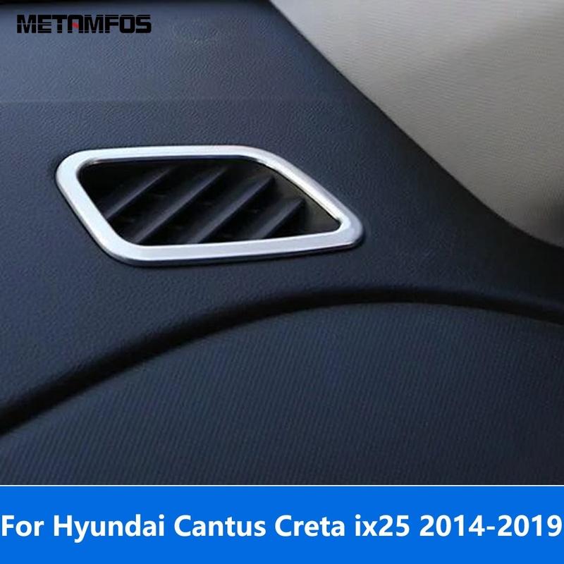 Front Upper Air Condition AC Vent Outlet Cover Trim For Hyundai Cantus Creta ix25 2014-2017 2018 Matte Interior Accessories