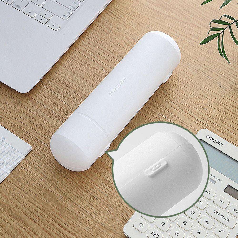 Mini Pencil Case Simple Pencil Pouch Plastic Stationery Storage Bag Student